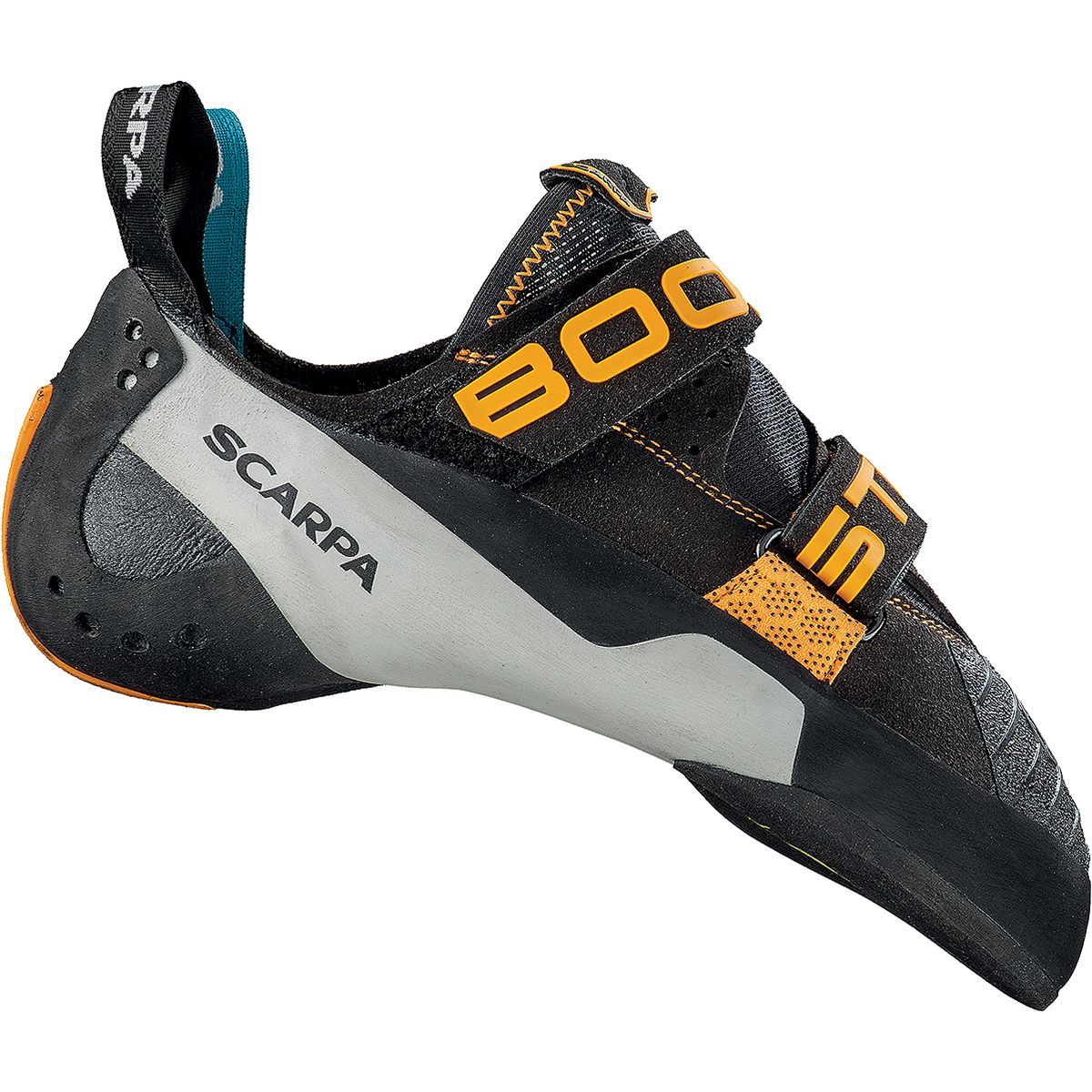 Scarpa Booster Climbing Shoe Black/Orange, 35.5