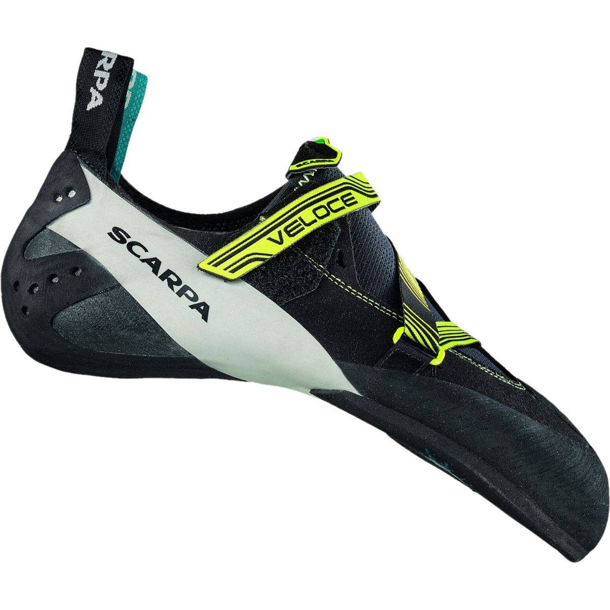 Image of Scarpa Veloce Climbing Shoe Black/Yellow, 39.0