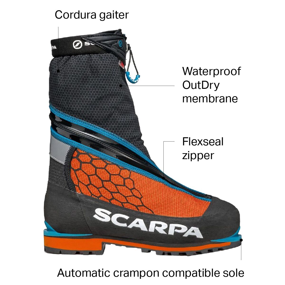 Scarpa Phantom 6000 Mountaineering Boot Men s Footwear