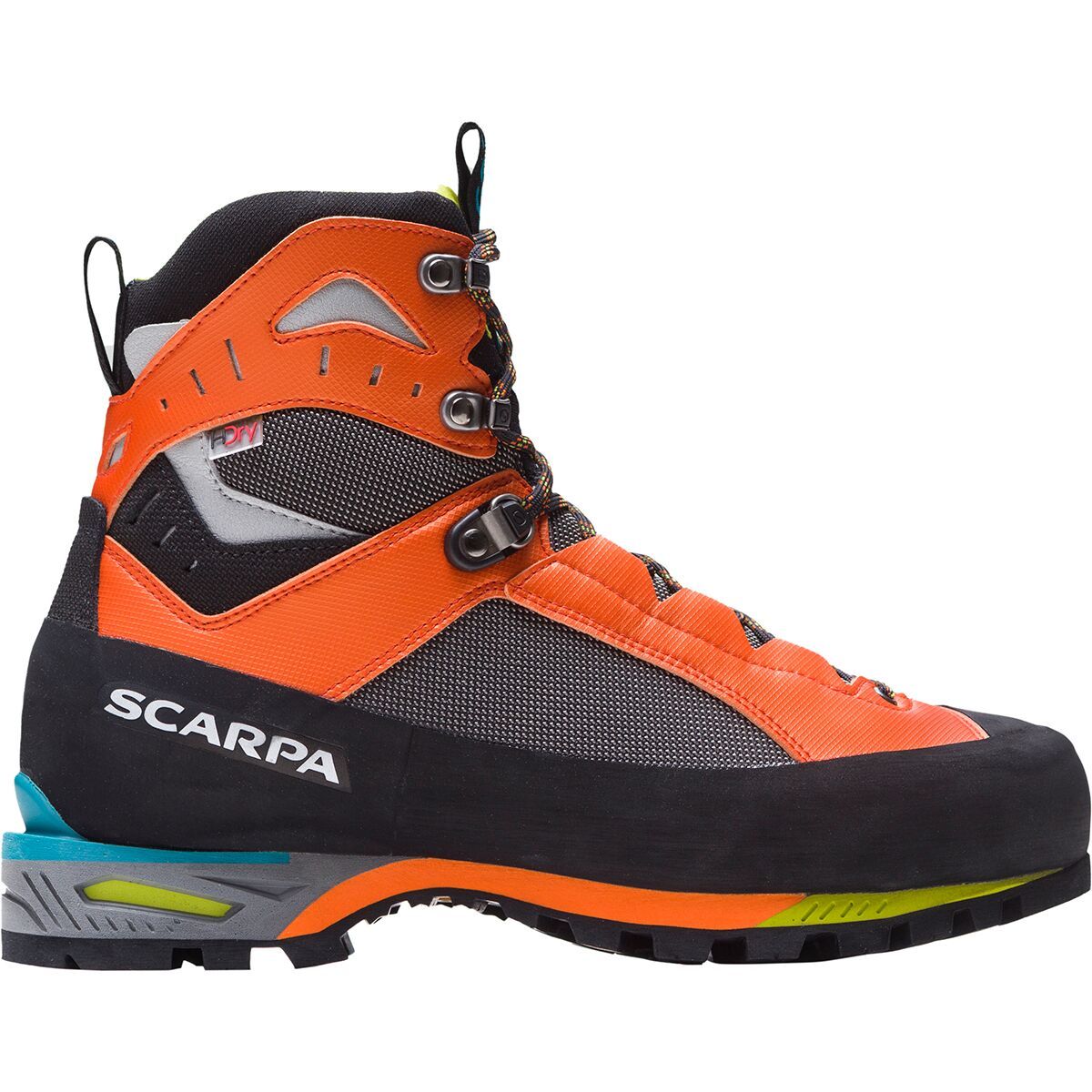 Scarpa Charmoz Mountaineering Boot - Men's Shark/Orange, 41.0