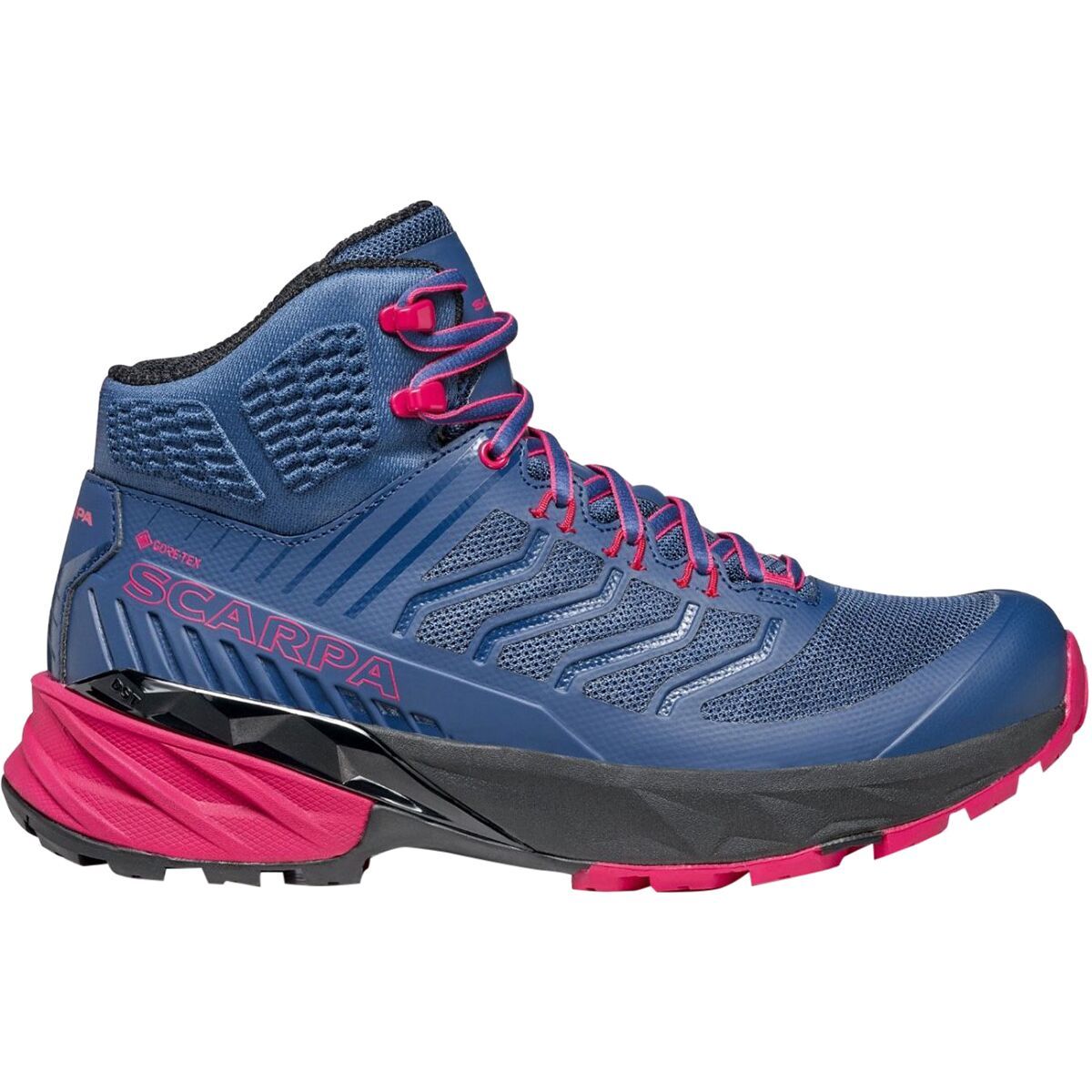 Scarpa Rush Mid GTX Hiking Shoe - Women's Blue/Fuxia, 42.0