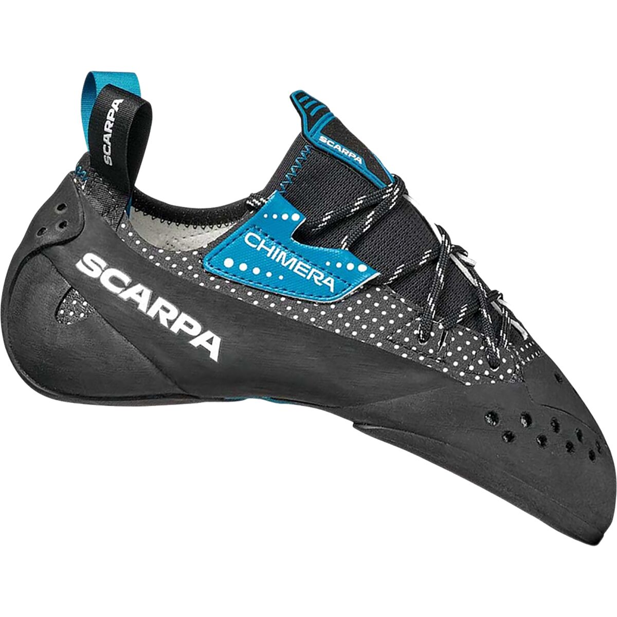 Image of Scarpa Chimera Climbing Shoe Black/Azure, 39.5