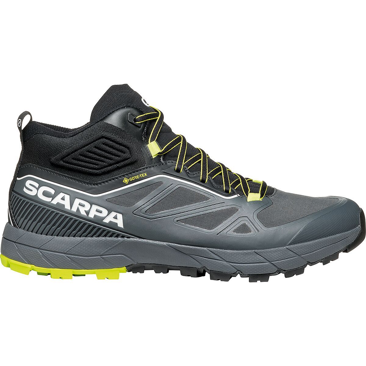 Image of Scarpa Rapid Mid GTX Hiking Shoe - Men's Anthracite/Acid Lime, 45.0