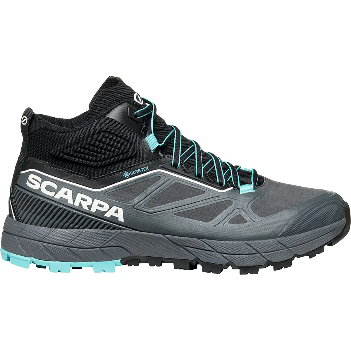 Image of Scarpa Rapid Mid GTX Hiking Shoe - Women's Anthracite/Turquoise, 37.0