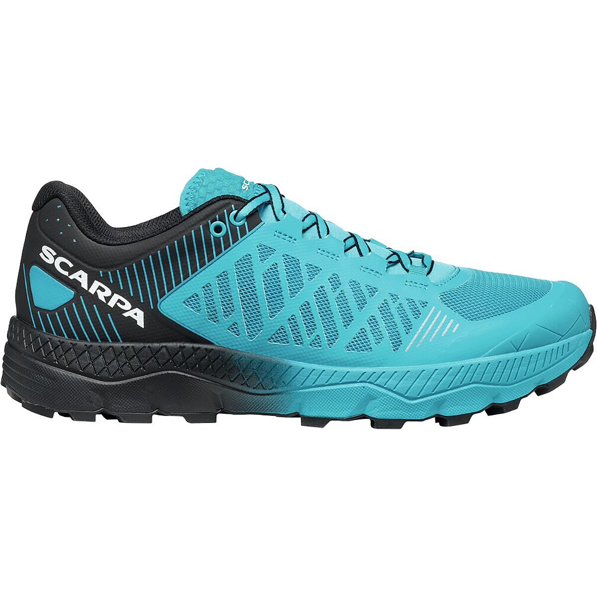 Image of Scarpa Spin Ultra Trail Running Shoe - Men's Azure/Black, 42.5
