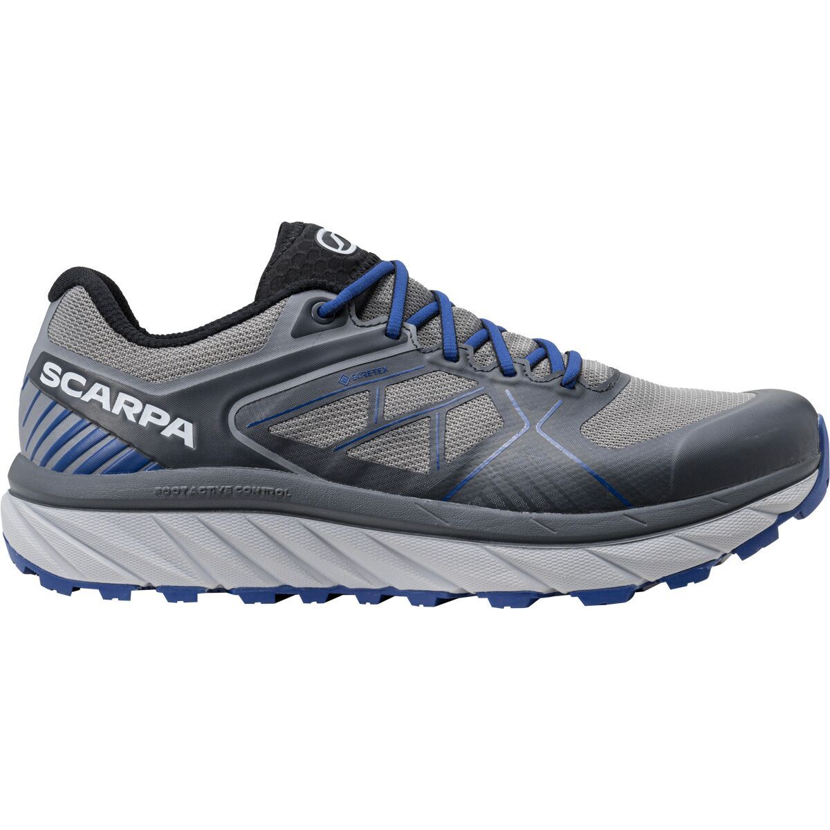 Scarpa Spin Infinity GTX Trail Running Shoe - Men's Gray/Deep Blue, 42.5