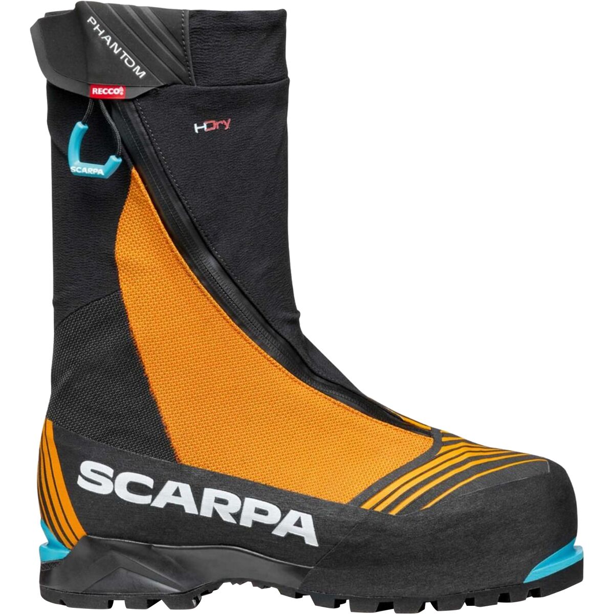 Pre-owned Scarpa Phantom 6000 Hd Mountaineering Boot In Black/orange