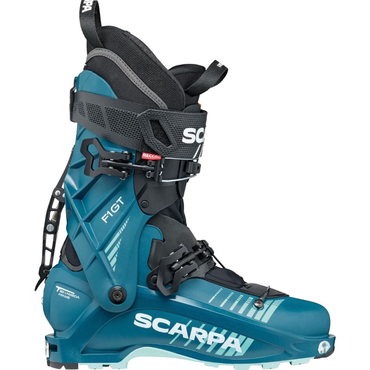 Image of Scarpa F1 GT Alpine Touring Boot - 2024 - Women's Petrol/Aqua, 23.0