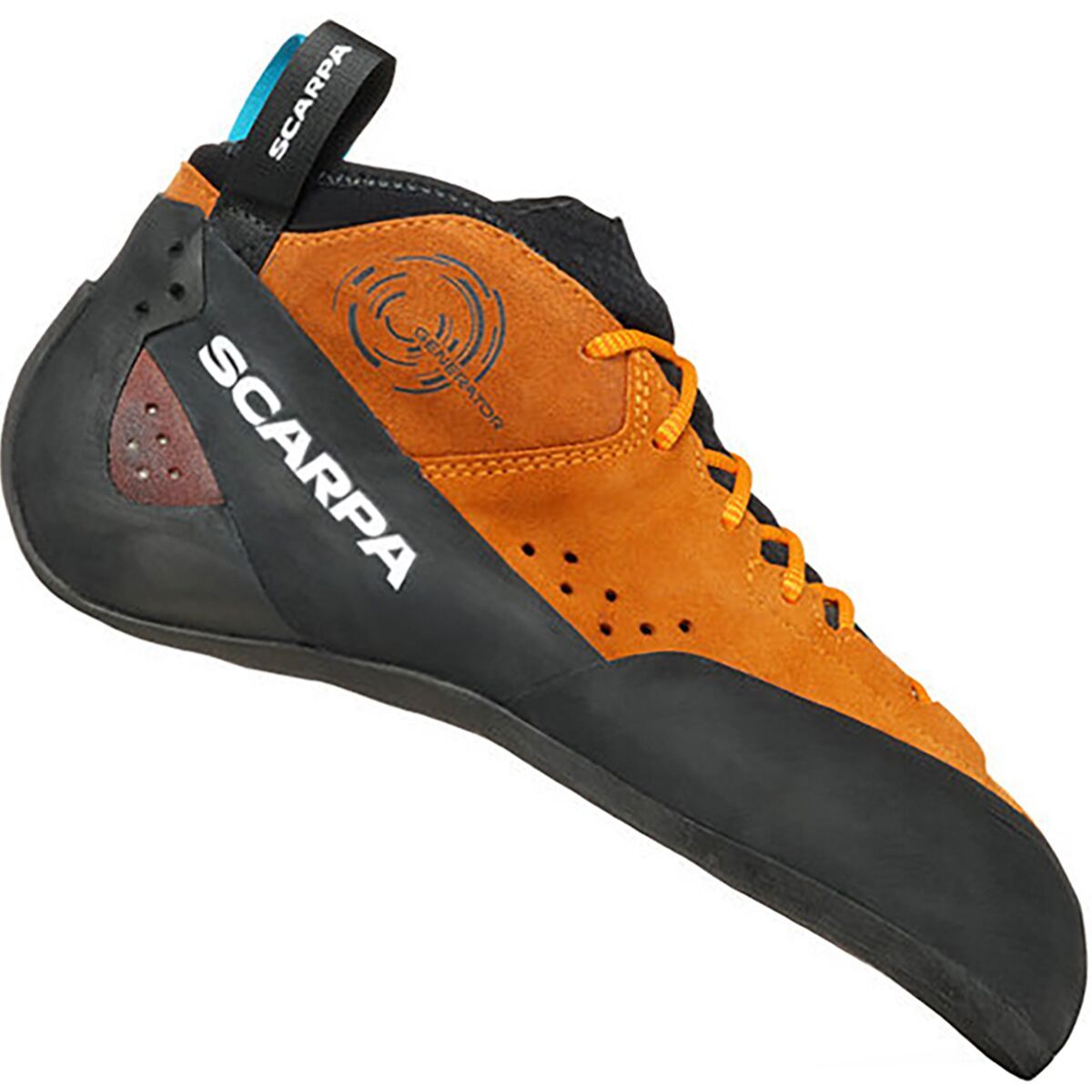 Image of Scarpa Generator Mid Climbing Shoe Orange Rust, 39.5