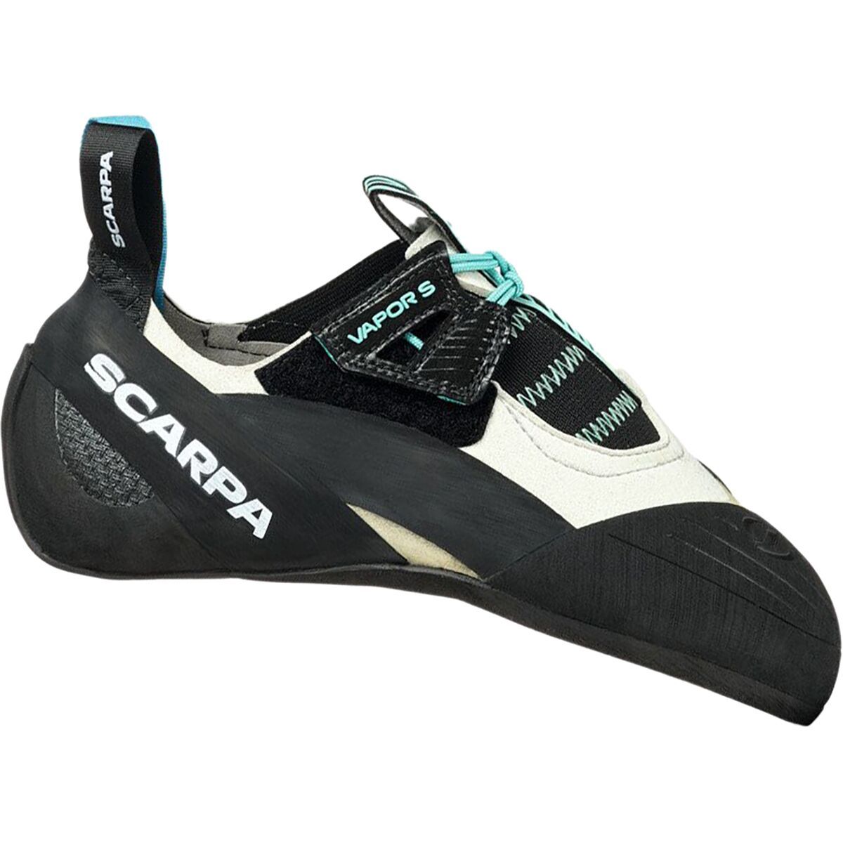 Image of Scarpa Vapor S Climbing Shoe - Women's Dust Gray/Aqua, 40.5