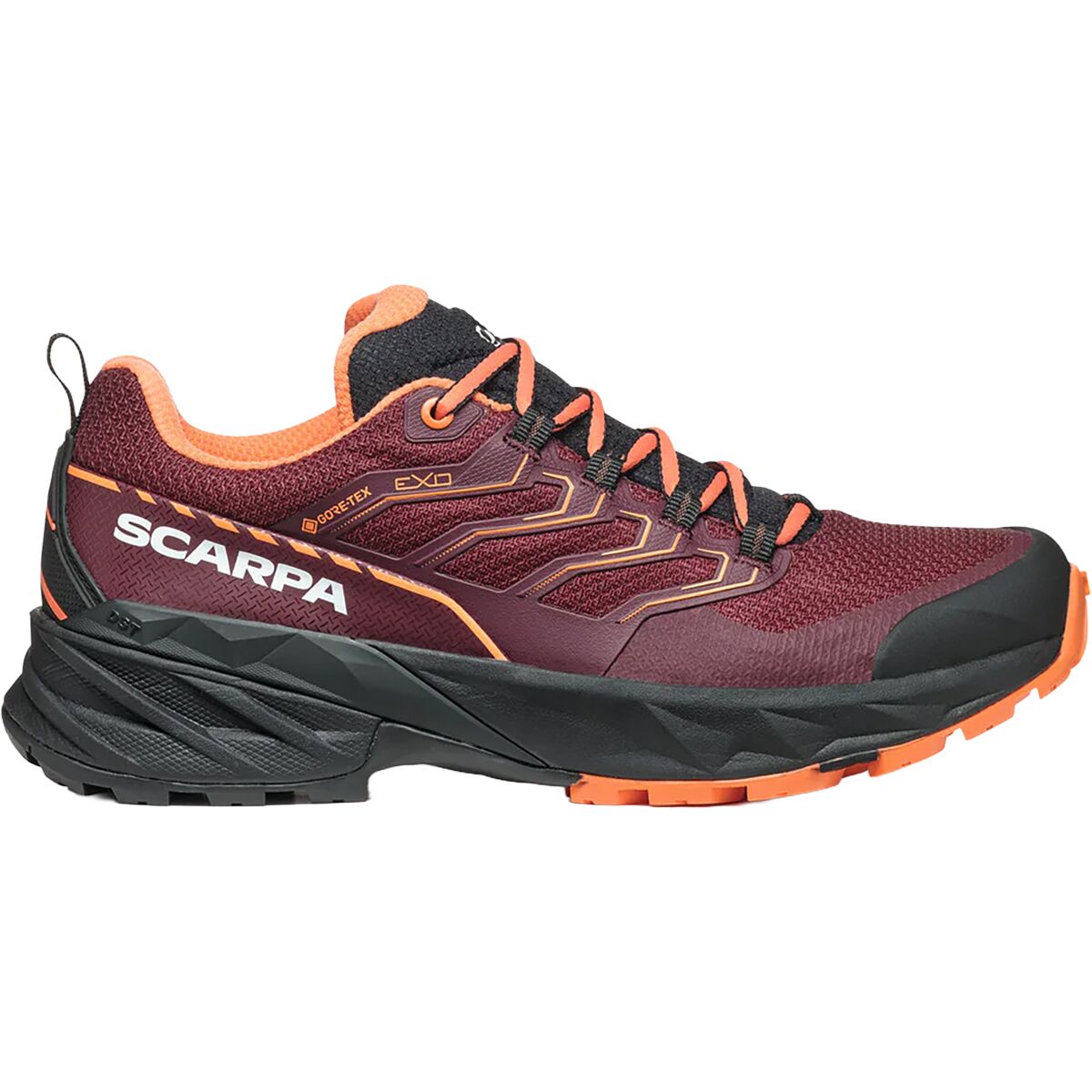 Image of Scarpa Rush 2 GTX Trail Running Shoe - Women's Burgundy/Dusty Orange, 38.0