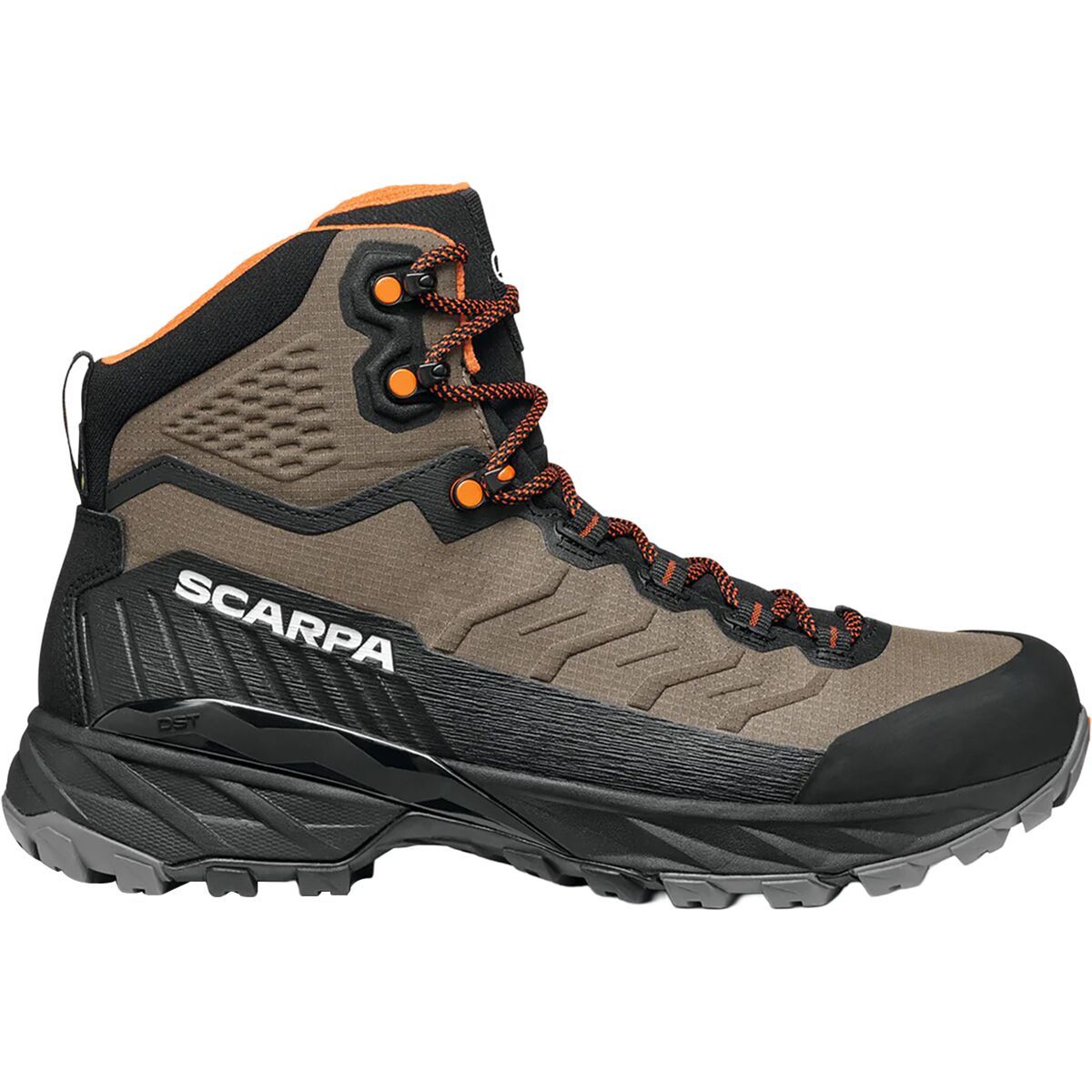 Scarpa Rush TRK LT GTX Hiking Boot - Men's Mud/Burnt Orange, 41.0