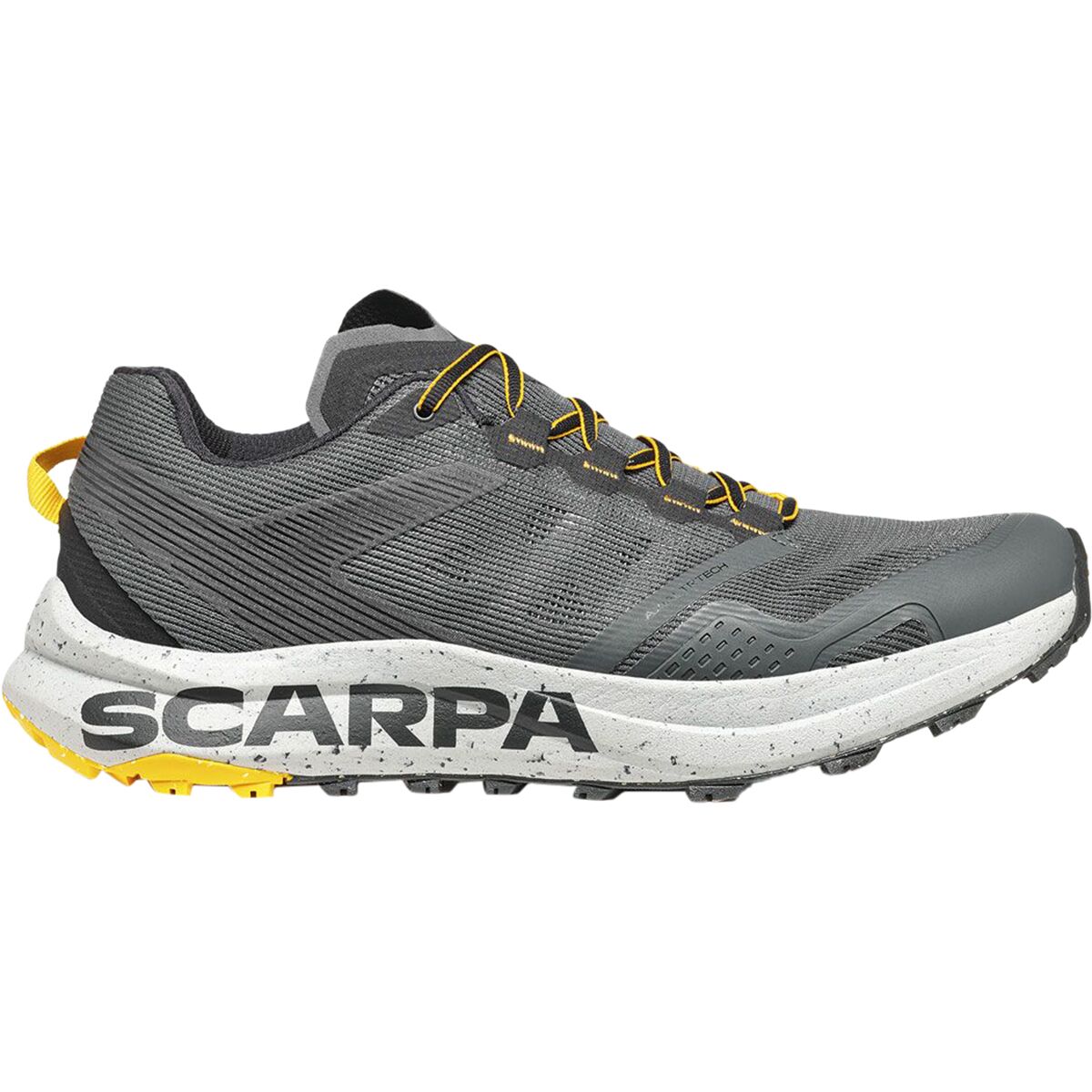Image of Scarpa Spin Planet Trail Running Shoe - Men's Anthracite/Saffron, 45.0