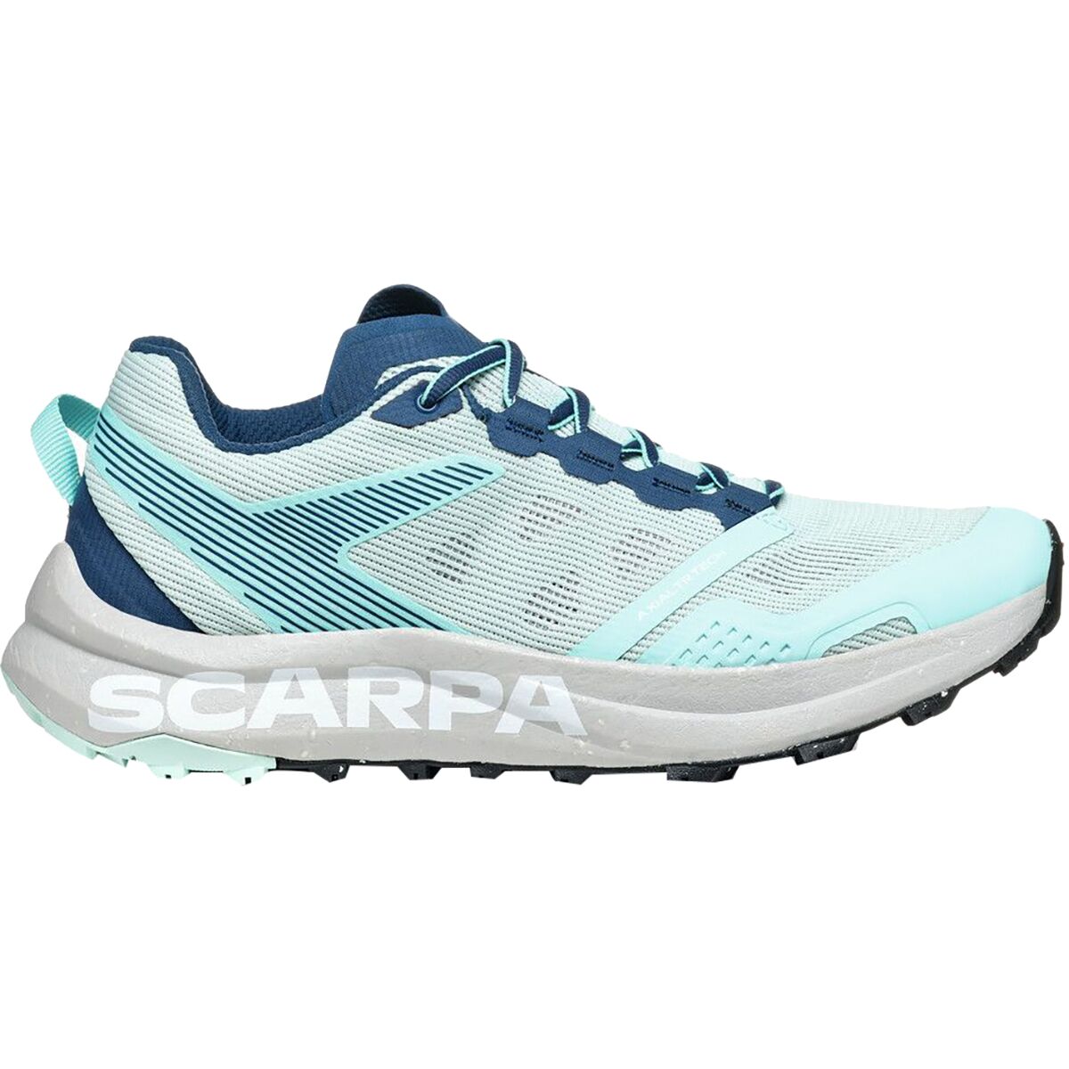 Image of Scarpa Spin Planet Trail Running Shoe - Women's Aqua/Nile Blue, 39.0