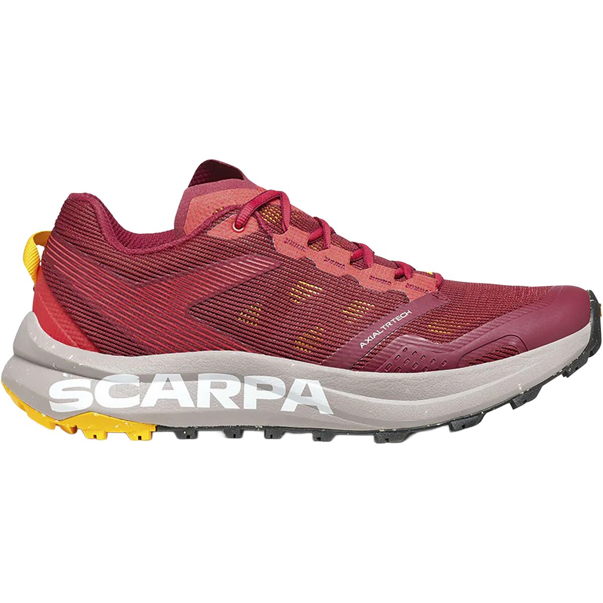 Image of Scarpa Spin Planet Trail Running Shoe - Women's Deep Red/Saffron, 38.5