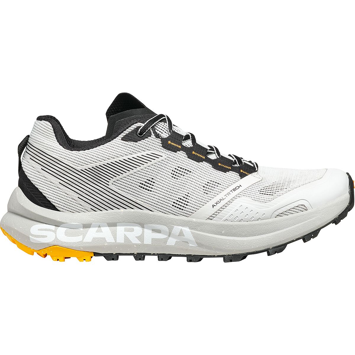Image of Scarpa Spin Planet Trail Running Shoe - Women's White/Saffron, 39.0