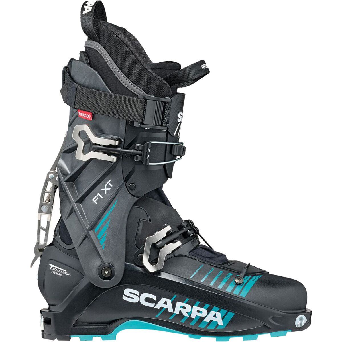 Image of Scarpa F1 XT Alpine Touring Boot Carbon/Azure, 31.0