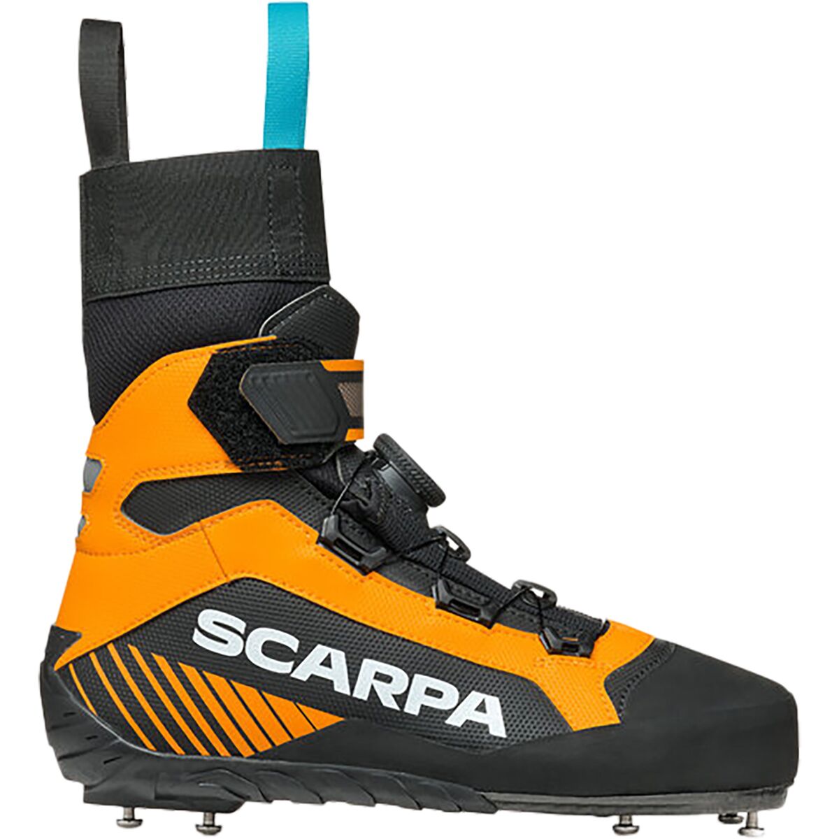 Image of Scarpa Ribelle Ice Mountaineering Boot Black/Bright Orange, 45.0