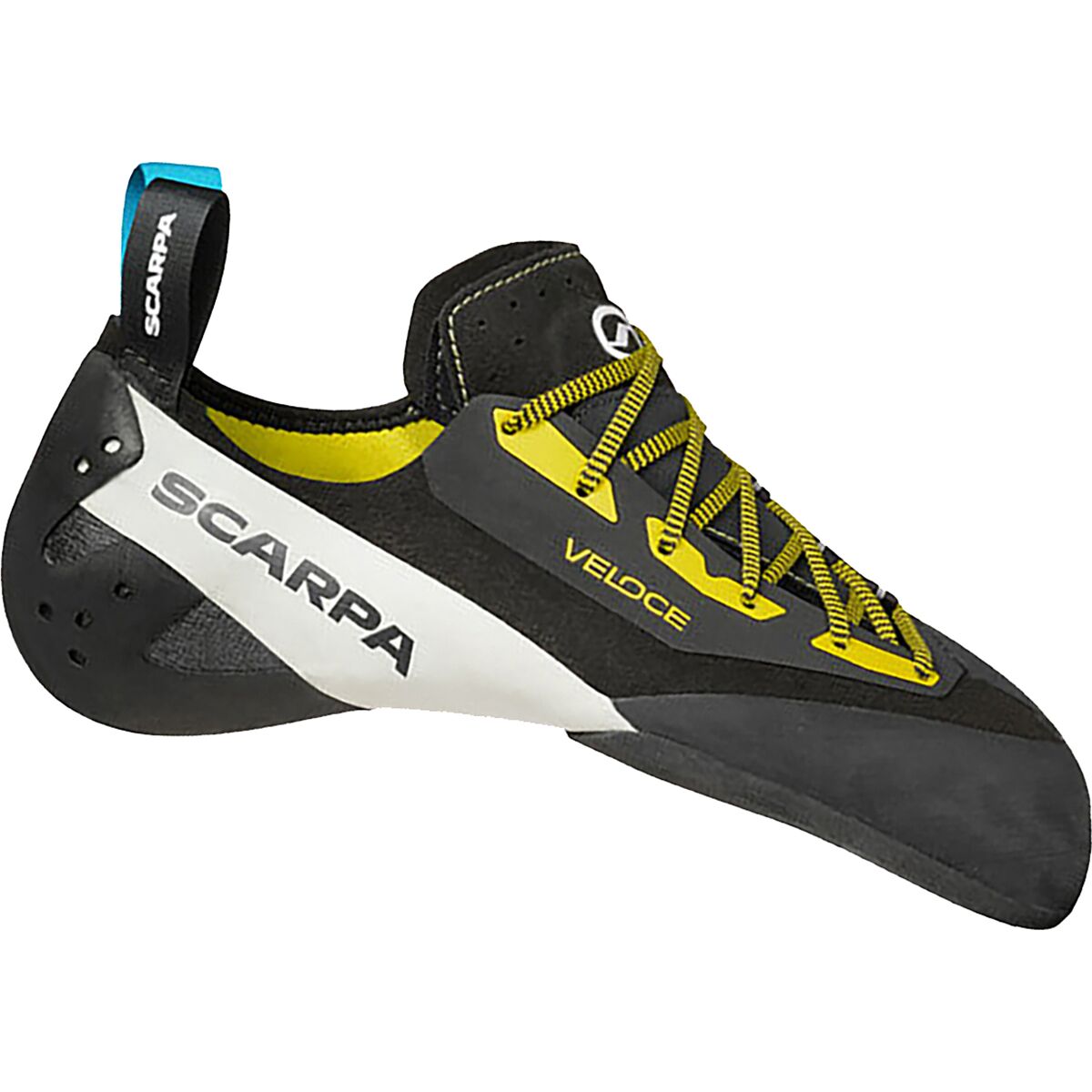 Scarpa Veloce L Climbing Shoe Black/Yellow, 38.5