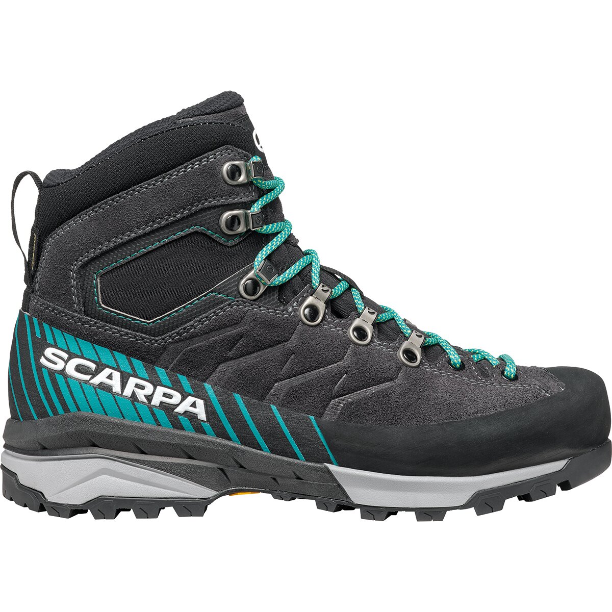 Image of Scarpa Mescalito TRK GTX Boot - Women's Dark Anthracite/Tropical Green, 41.5
