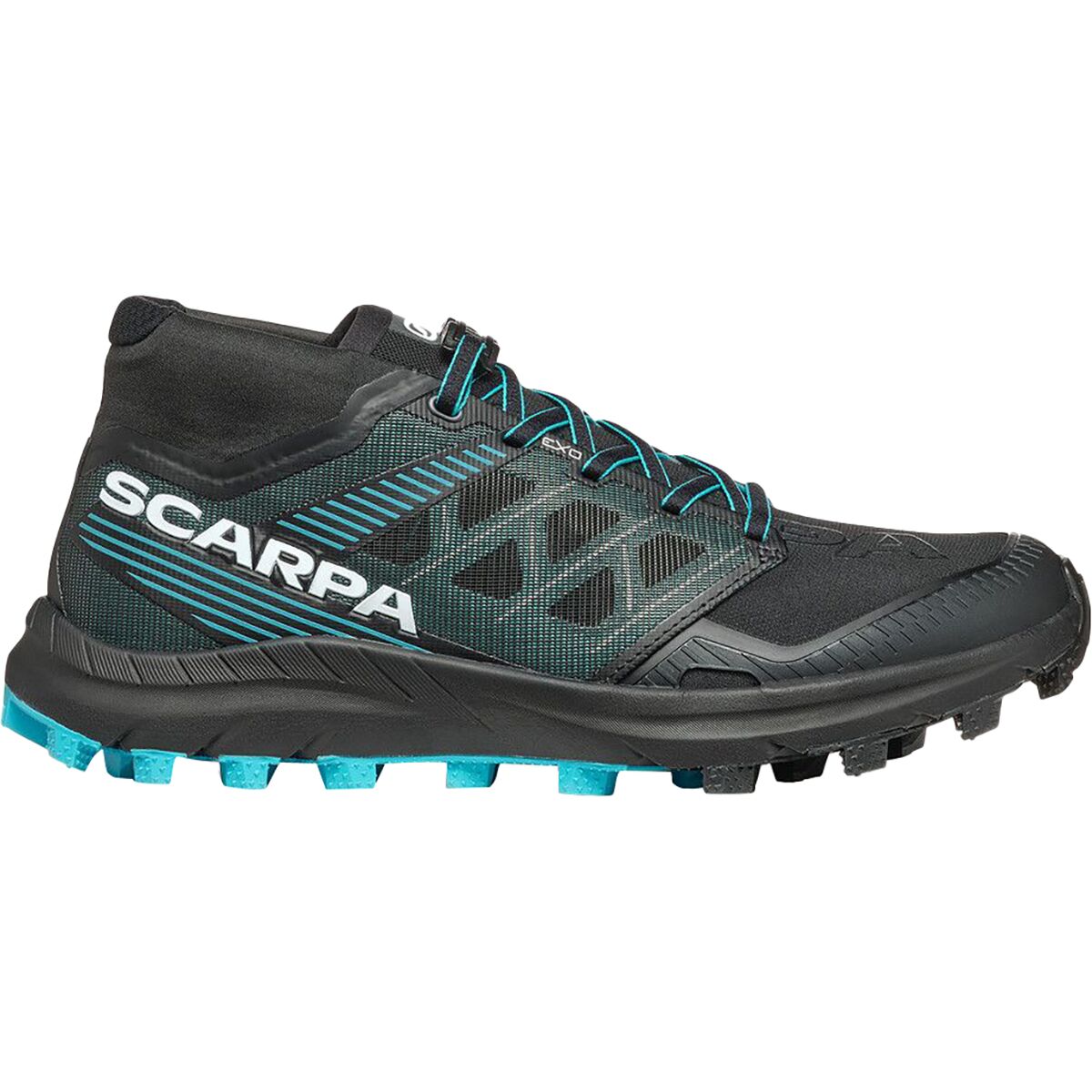 Image of Scarpa Spin ST Shoe - Women's Black/Azure, 40.0