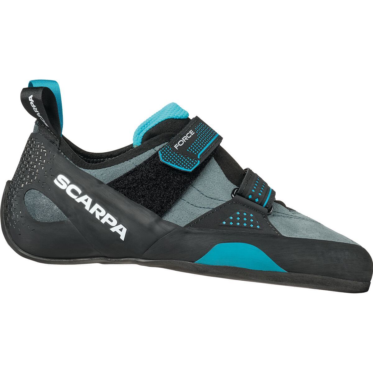 Image of Scarpa Force Climbing Shoe - Men's Conifer/Azure, 39.5