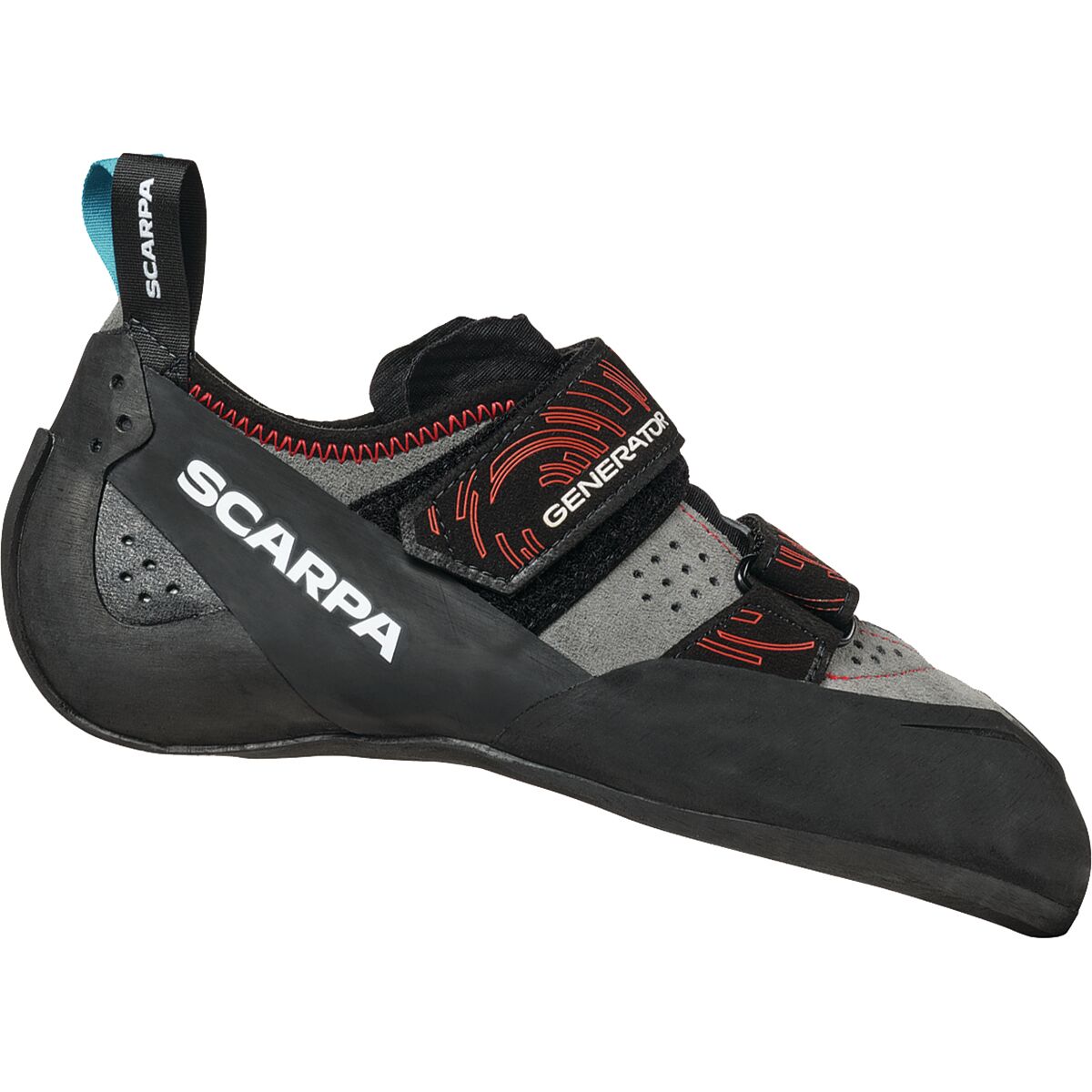 Image of Scarpa Generator V Climbing Shoe - Men's Midgray/Red, 39.5