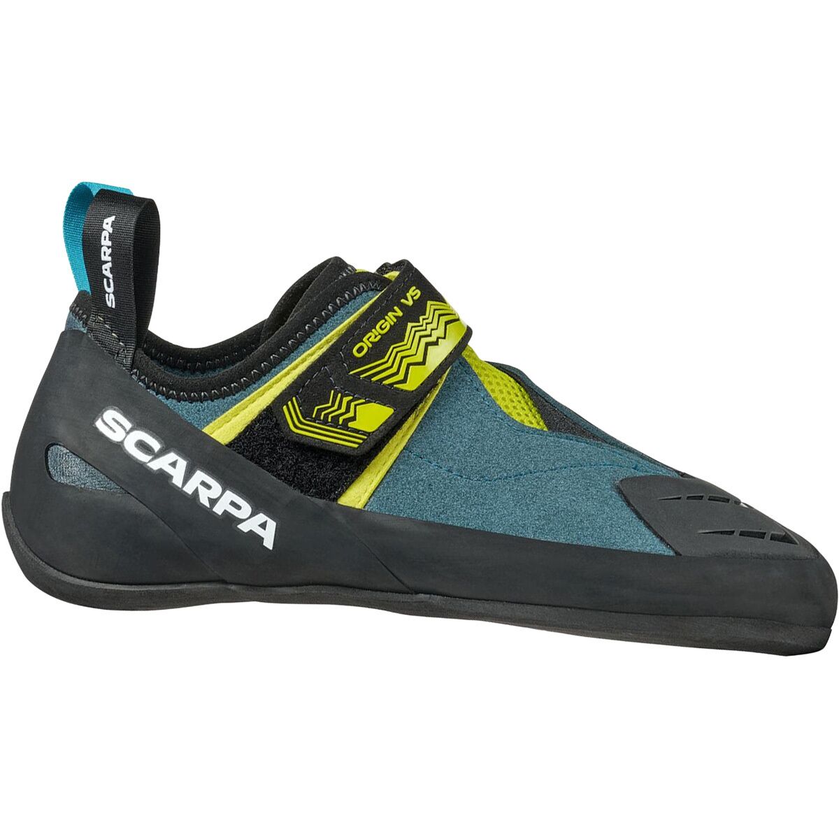 Image of Scarpa Origin VS Climbing Shoe - Men's Petrol/Lime, 40.0