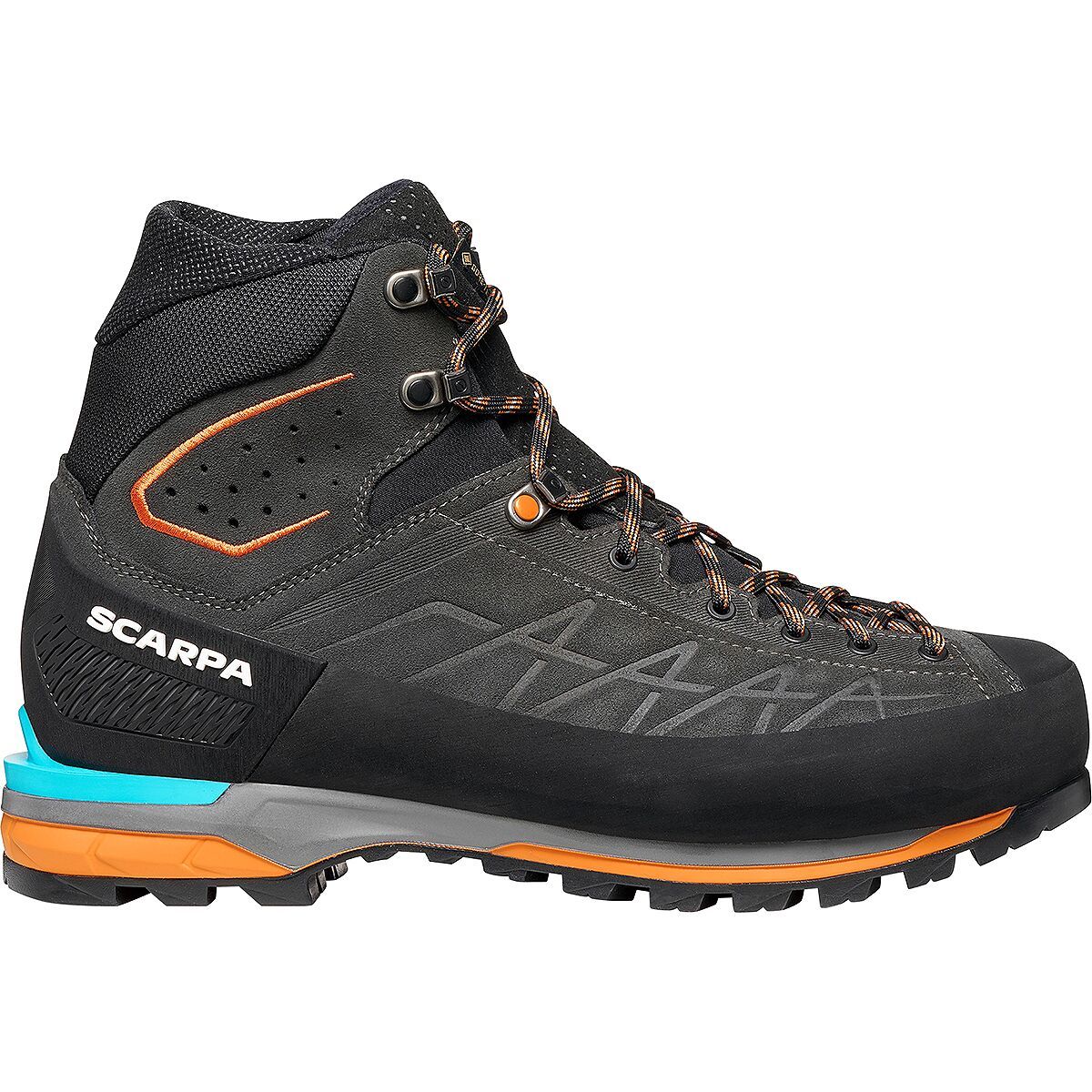 Image of Scarpa Zodiac Tech GTX Mountaineering Boot - Men's Anthracite/Tonic, 42.5