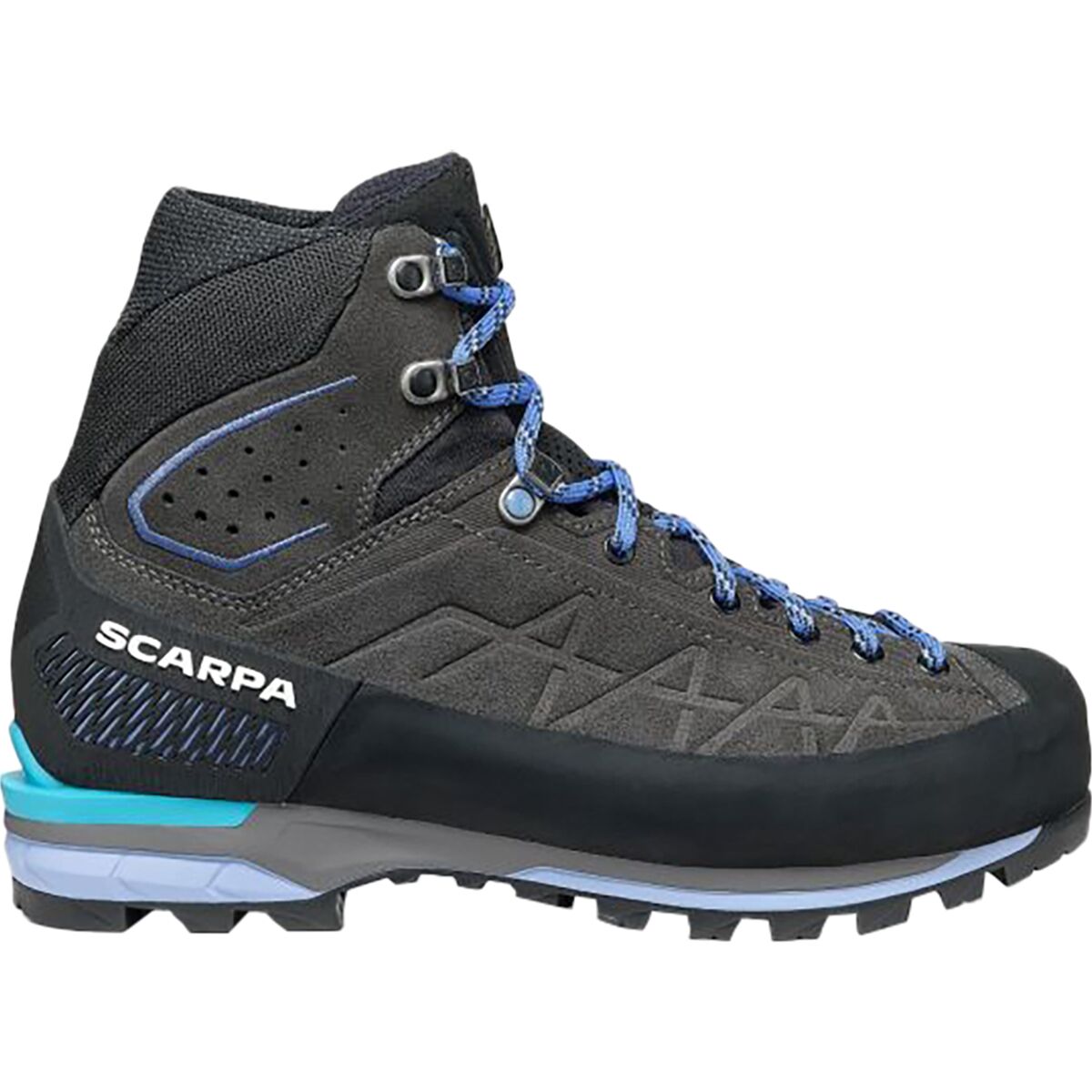 Image of Scarpa Zodiac Tech GTX Mountaineering Boot - Women's Anthracite/Lavendar, 37.0