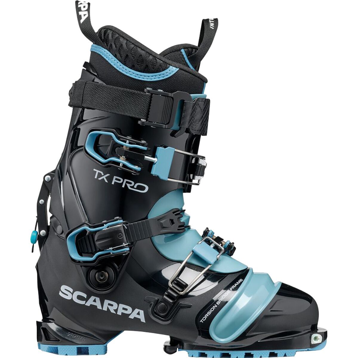 Image of Scarpa TX Pro Telemark Boot - 2026 - Women's Black/Polar Blue, 26.0