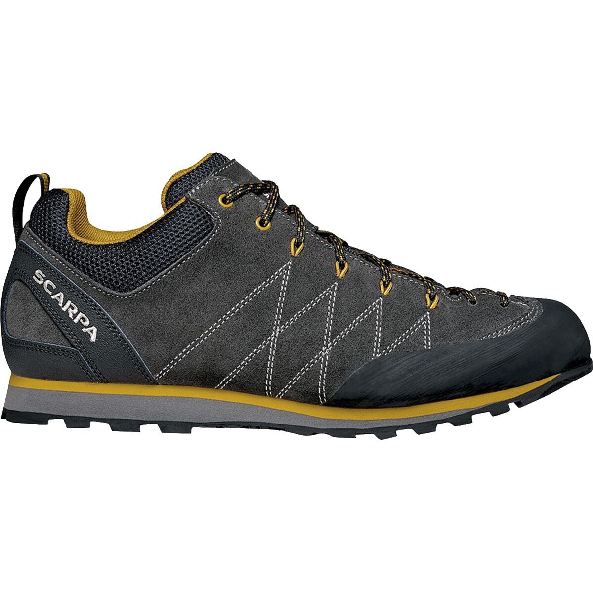 Image of Scarpa Crux Shoe - Men's Shark/Mustard, 45.0