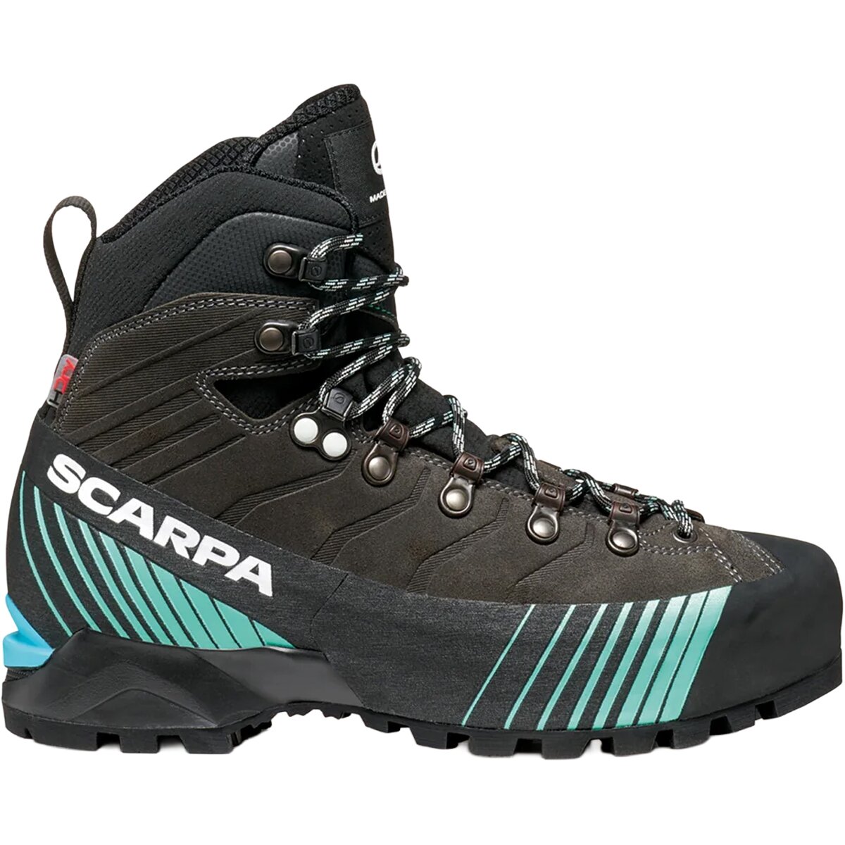 Scarpa Scarpa Ribelle HD Mountaineering Boot - Women's Carbon/Aqua Green, 37.5 - $399.00 at Backcountry.com