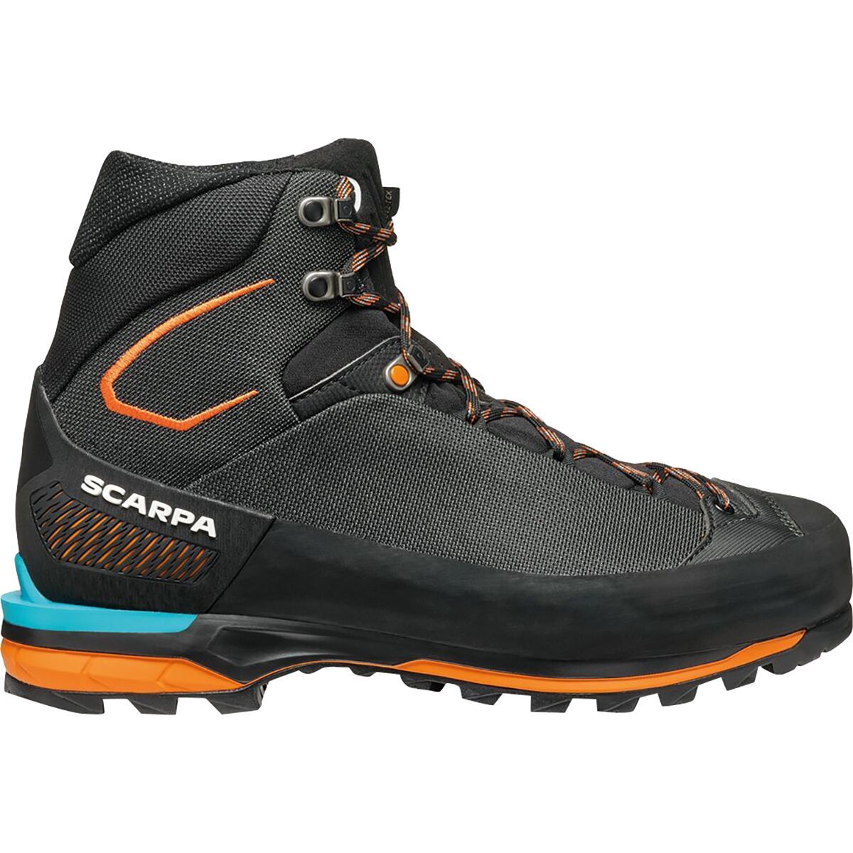 Image of Scarpa Zodiac Tech LT GTX Mountaineering Boot - Men's Anthracite/Tonic, 44.5