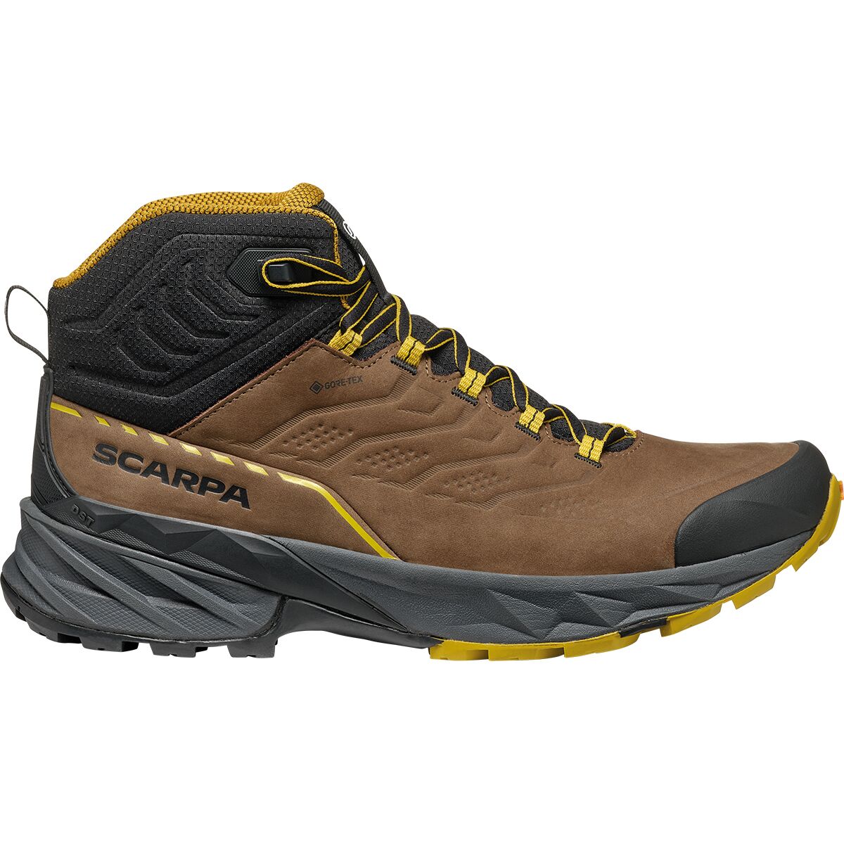 Image of Scarpa Rush 2 Pro Mid GTX Boot - Men's Brown/Sulphur, 42.5