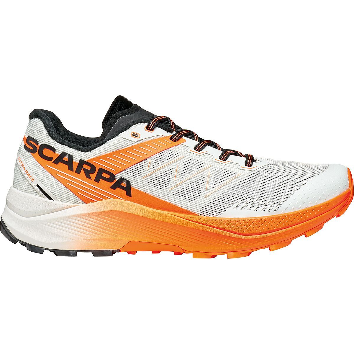 Image of Scarpa Spin Ultra 2 Running Shoe - Men's Ice/Orange Fluo, 44.5