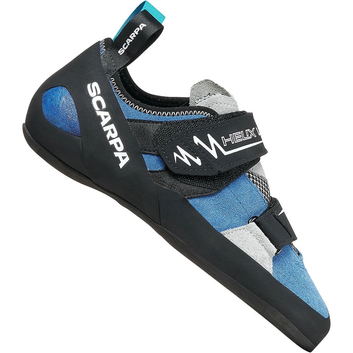 Image of Scarpa Helix V Climbing Shoe Hyper Blue/Silver, 44.0