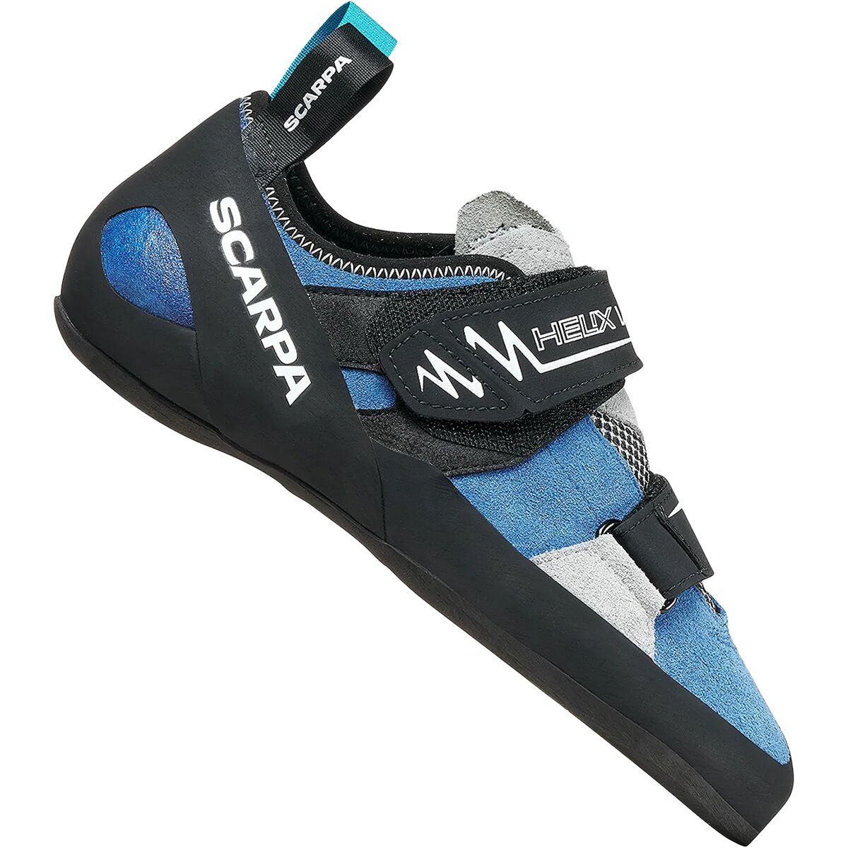 Image of Scarpa Helix V Climbing Shoe Hyper Blue/Silver, 42.0