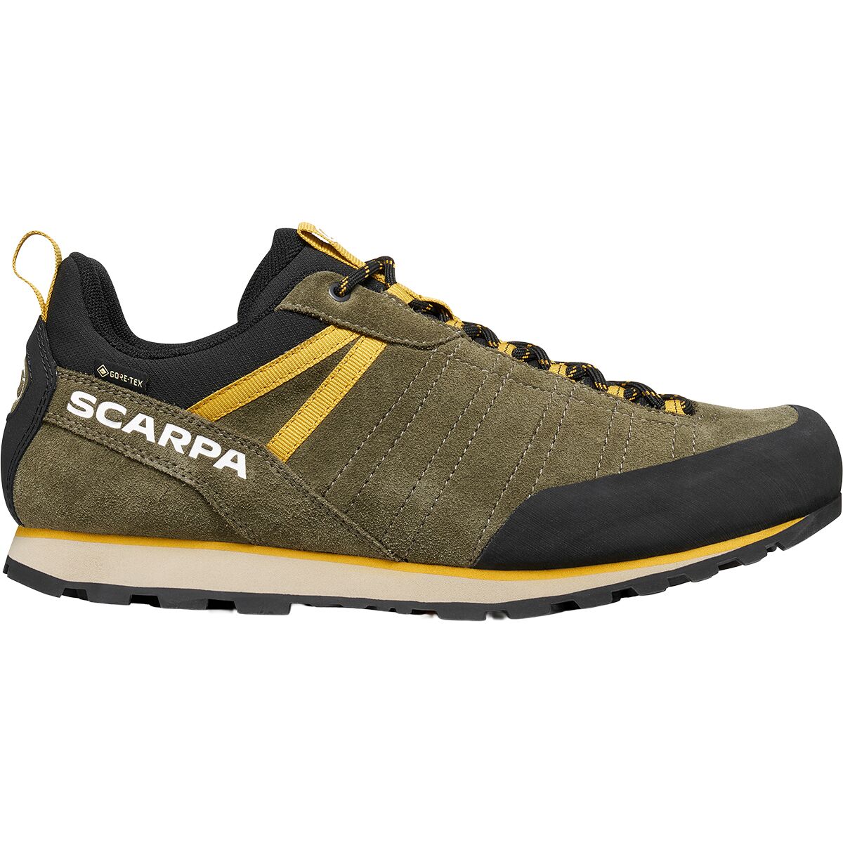 Image of Scarpa Crux 2 GTX Approach Shoe - Men's Kalamata/Lemon Curry, 42.0