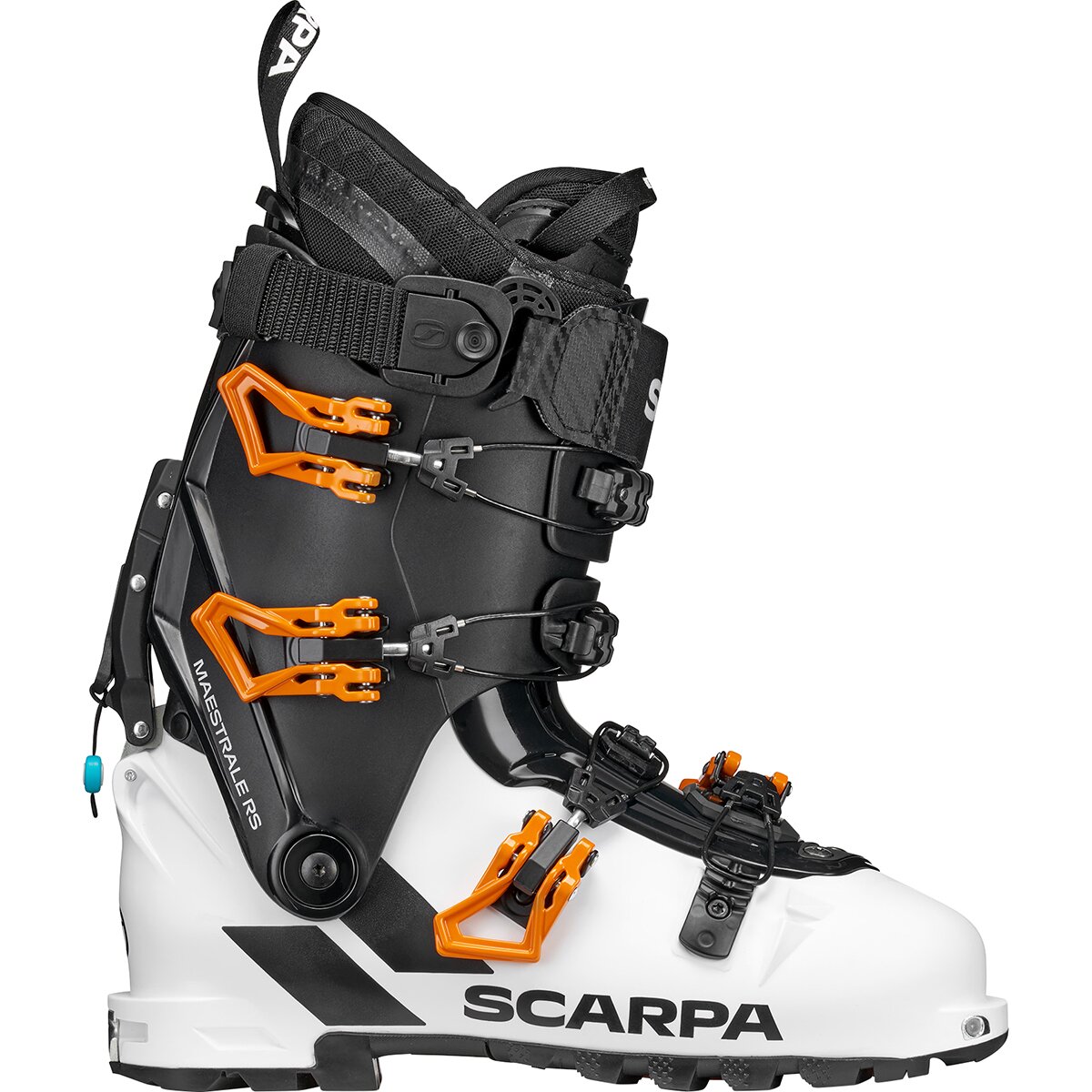 Image of Scarpa Maestrale RS Alpine Touring Boot - 2027 Pure White/Mango, 28.0