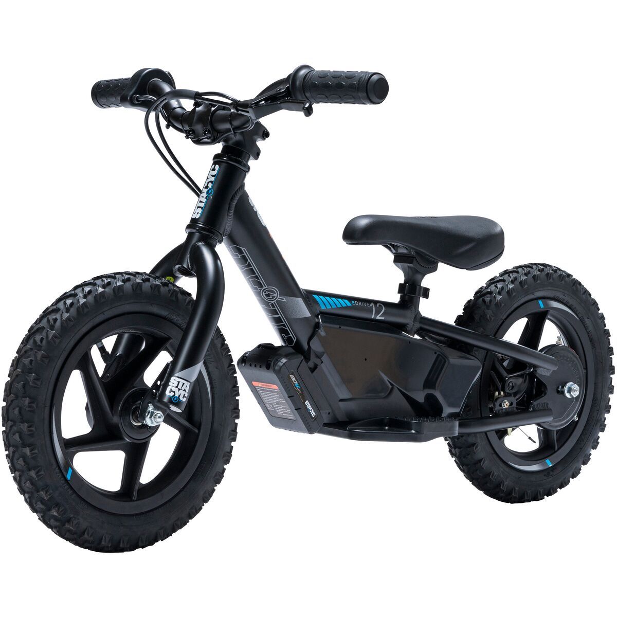 STACYC 12eDrive Stability Cycle Black, 12in