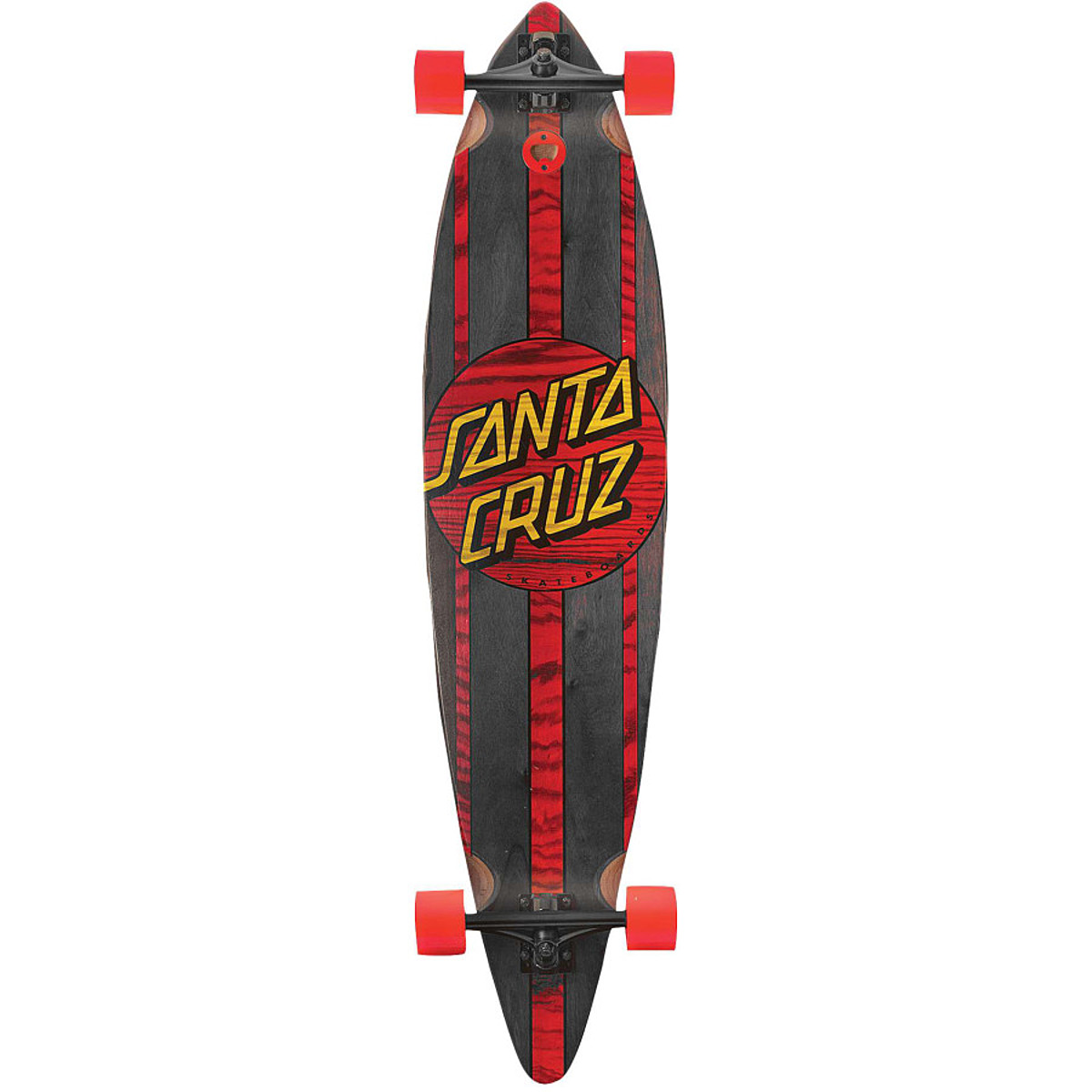 Santa Cruz Black Mahaka Pintail Longboard - Snowboard