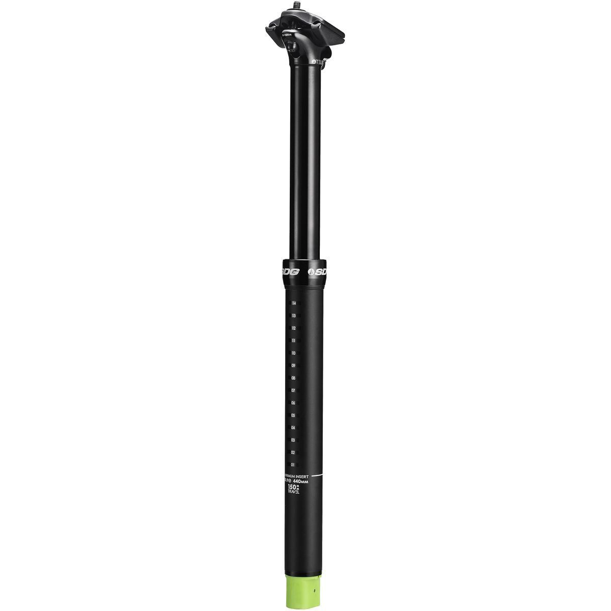 Image of SDG Components Tellis Dropper Seatpost Black, 34.7mm, 100mm