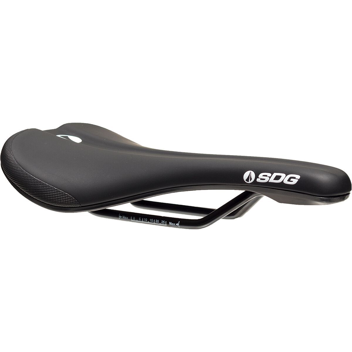 Image of SDG Components Bel-Air V3 Steel Saddle Black/White, 140mm