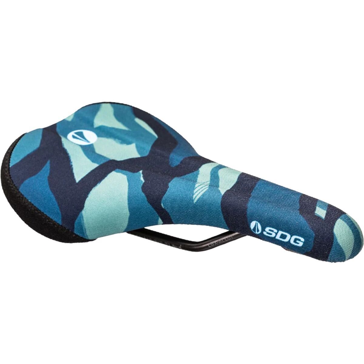Image of SDG Components Bel-Air V3 Lux-Alloy Terra Firma Saddle Camo Grey, 140mm