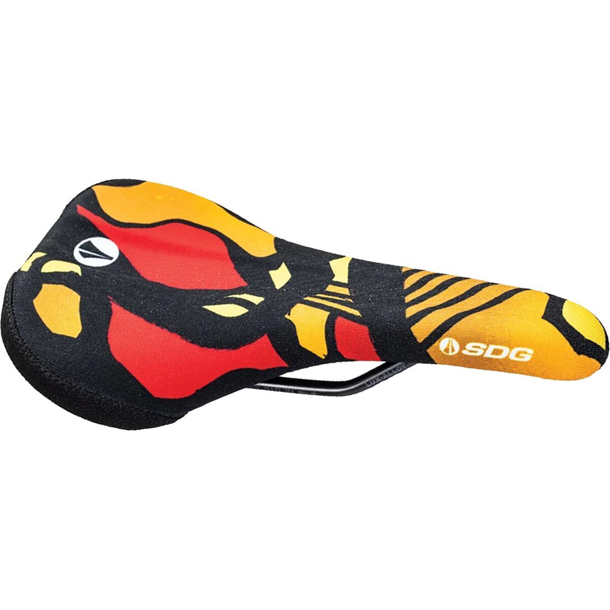Image of SDG Components Bel-Air V3 Lux-Alloy Terra Firma Saddle Camo Orange, 140mm