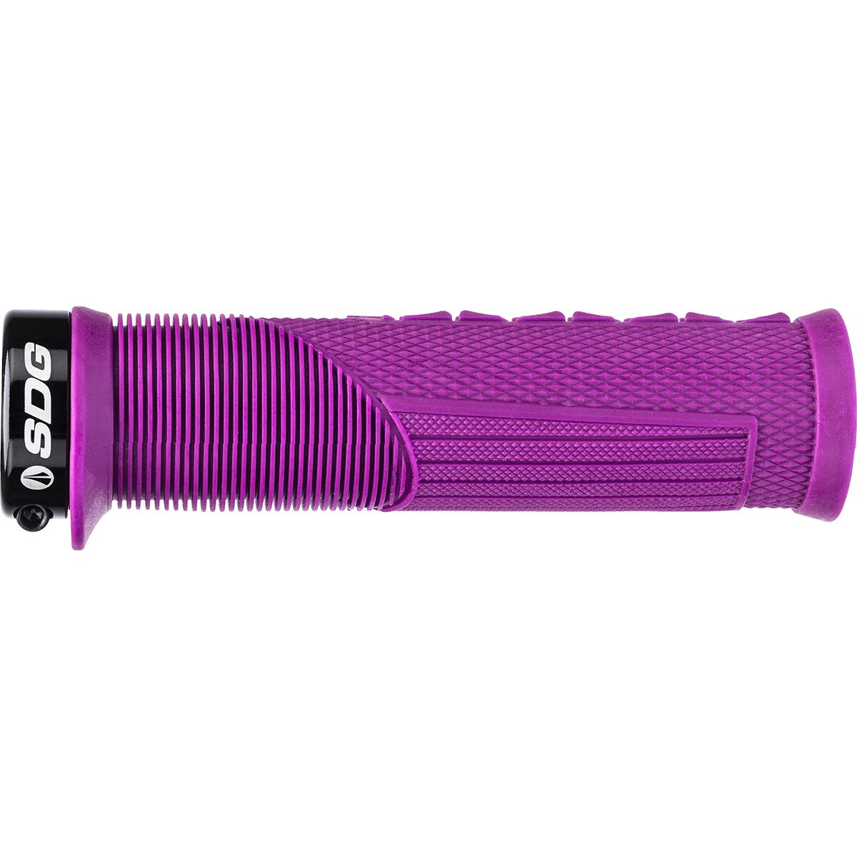 Image of SDG Components Thrice OC Lock-On Grips Purple, 32.5mm