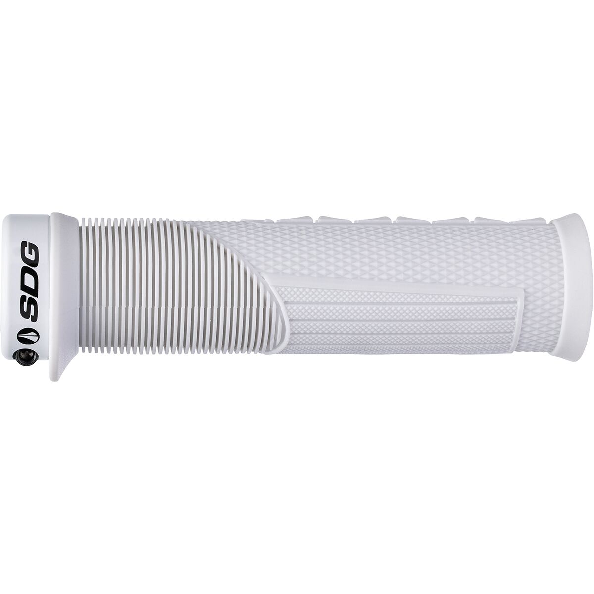 Image of SDG Components Thrice OC Lock-On Grips White, 32.5mm