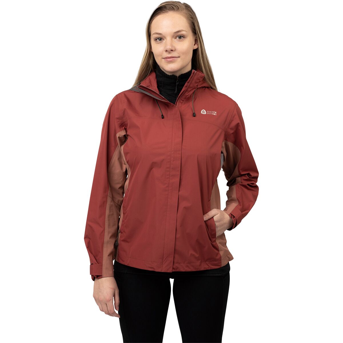Image of Sierra Designs Hurricane Rain Jacket - Women's Rosewood/Cedar Wood, S