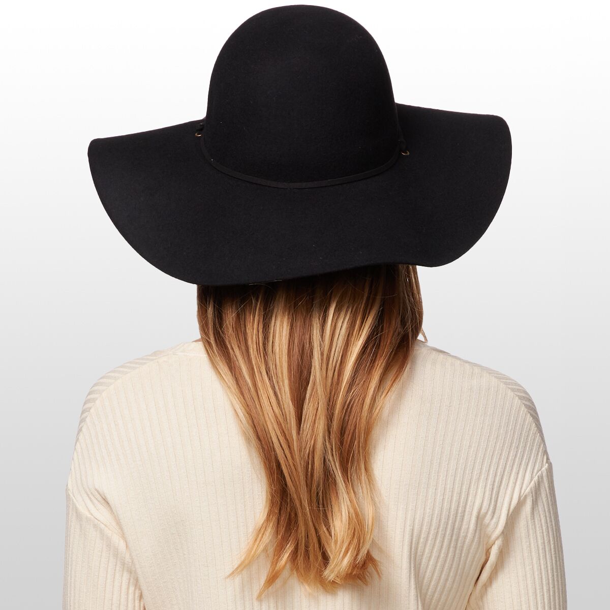 Vivian Collection Brown & Black Wide Brimmed Floppy Sunhat Giant Floppy Straw Hat ｜Wide Brim Designer Sunhat｜Eric  main image 3